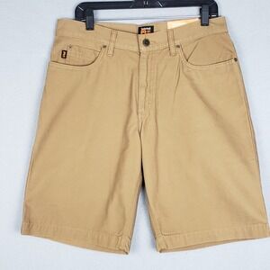 Timberland Pro Men's Size 34 Canvas Work Shorts Tan Khaki Original Fit NWT